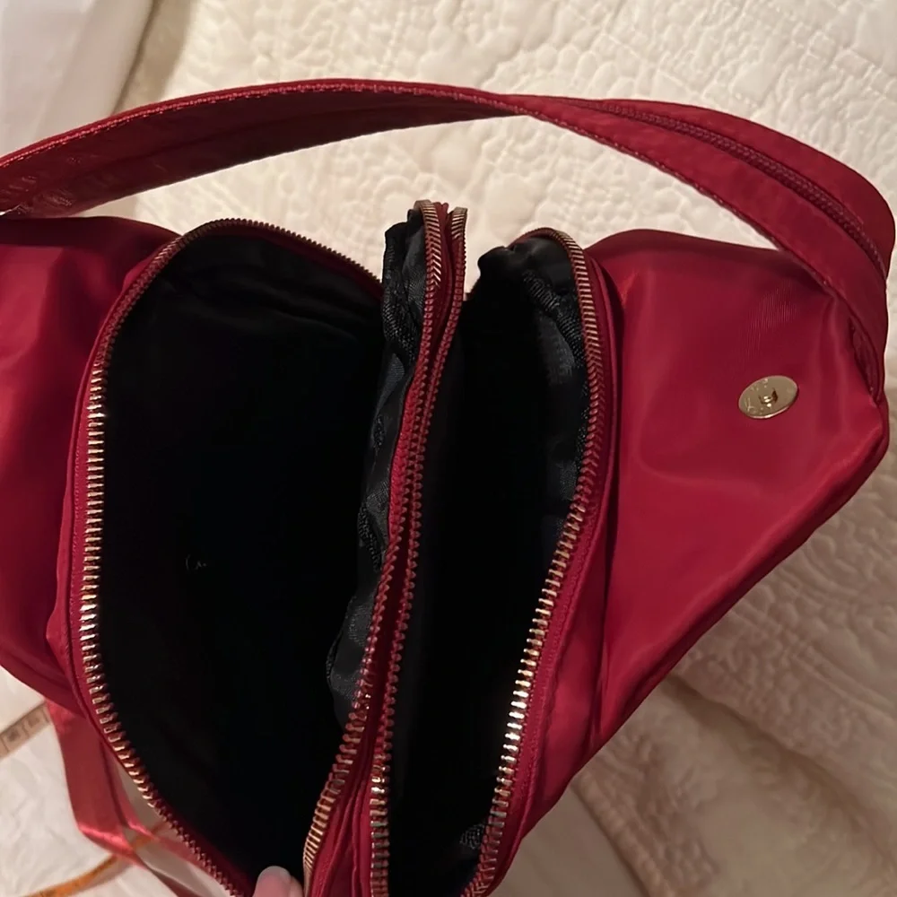 9. Yuejin Backpack in Red with Embroidered Flowers
